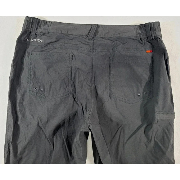 Vaude Outdoor Hiking Pants Womens Size XXL Dark Gray Pockets Lightweight Stretch - Picture 3 of 8